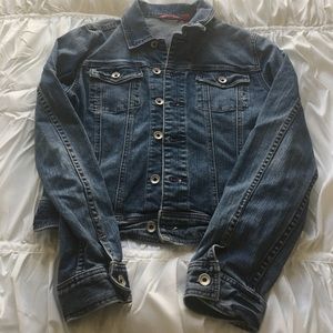 Express Jean Distressed Jacket