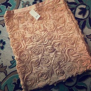 Banana Republic gold rosette skirt