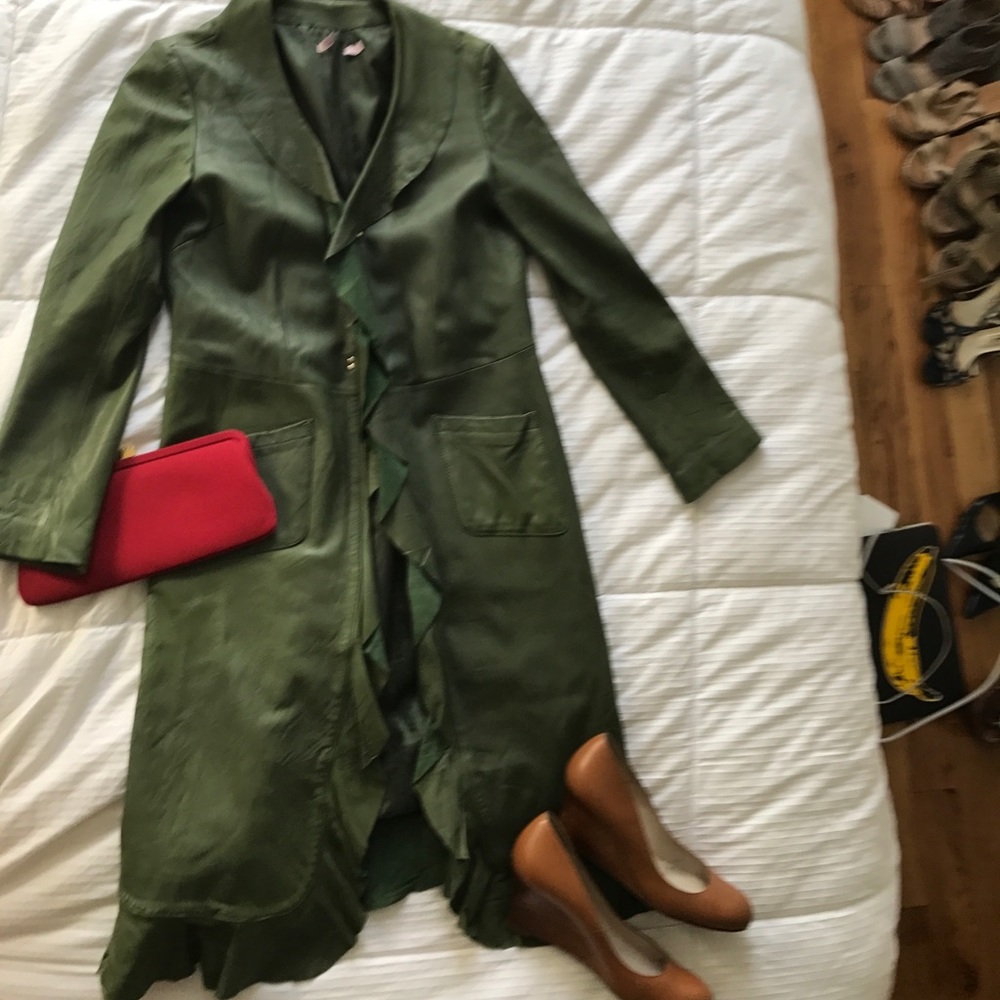 Gorgeous green leather Calypso jacket