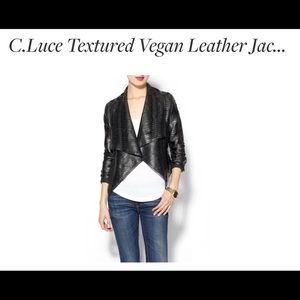 C. Luce Vegan Leather Jacket