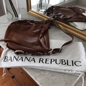Banana Republic leather hobo bag