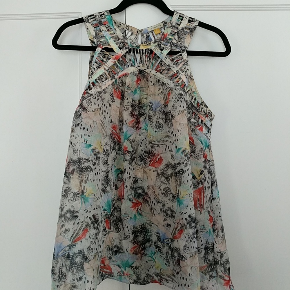 Anthropologie Leifsdottier silk tank