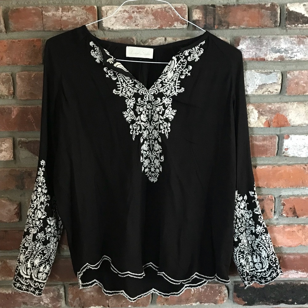 Love Sam Embroidered Top
