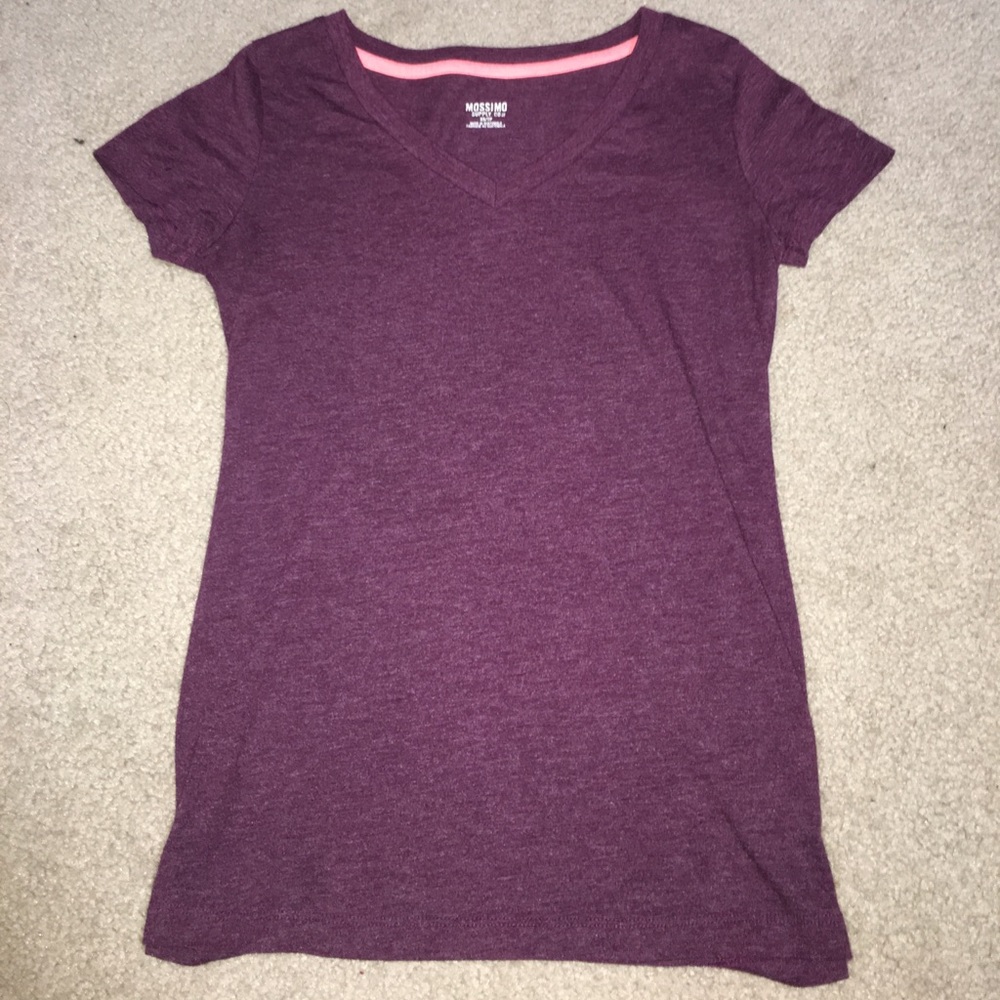 Super Soft Maroon V-Neck Tee!!