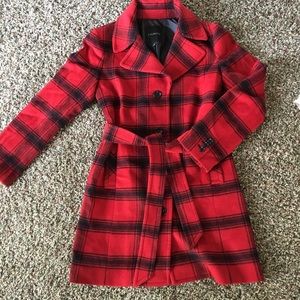 Talbots Plaid Wool Coat