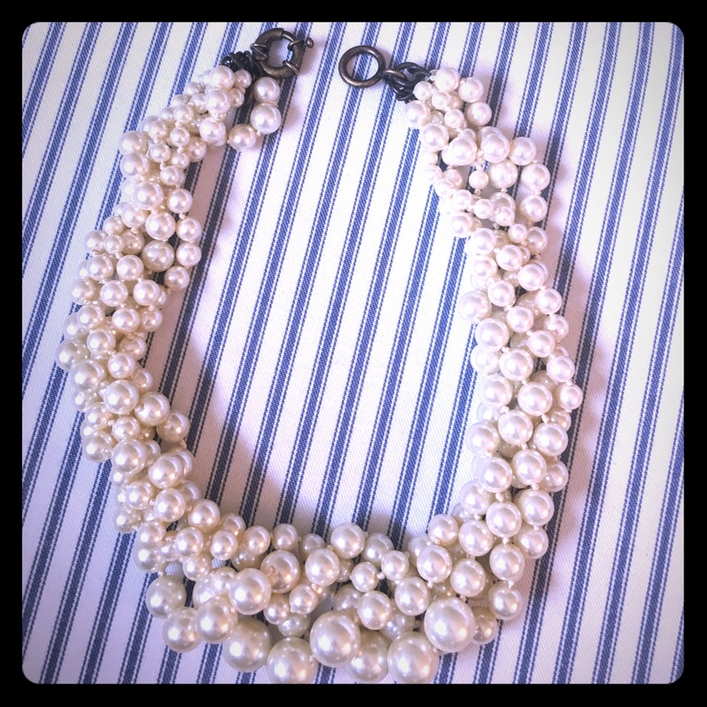 J. Crew Pearl Twisty Necklace