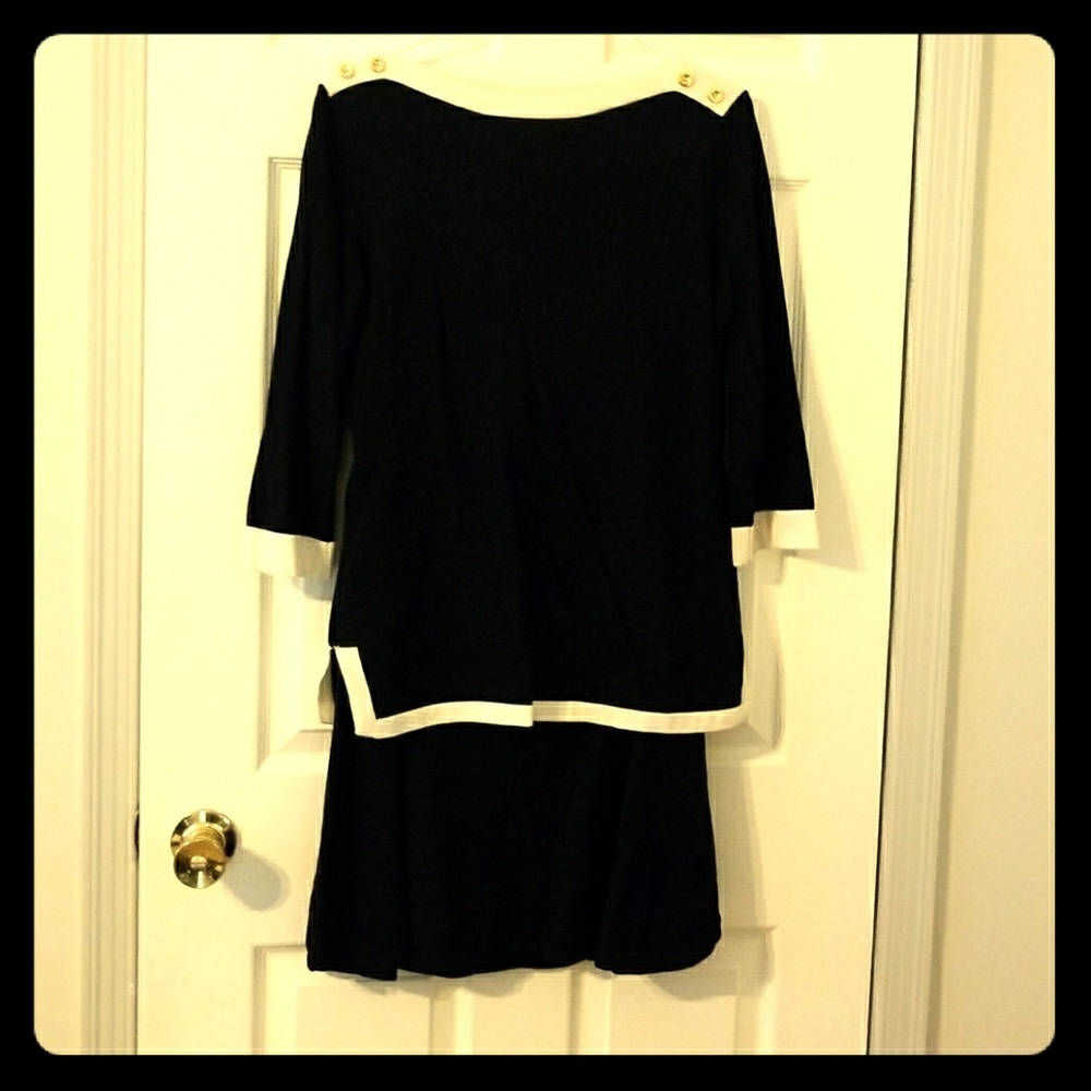 Knit skirt and shirt