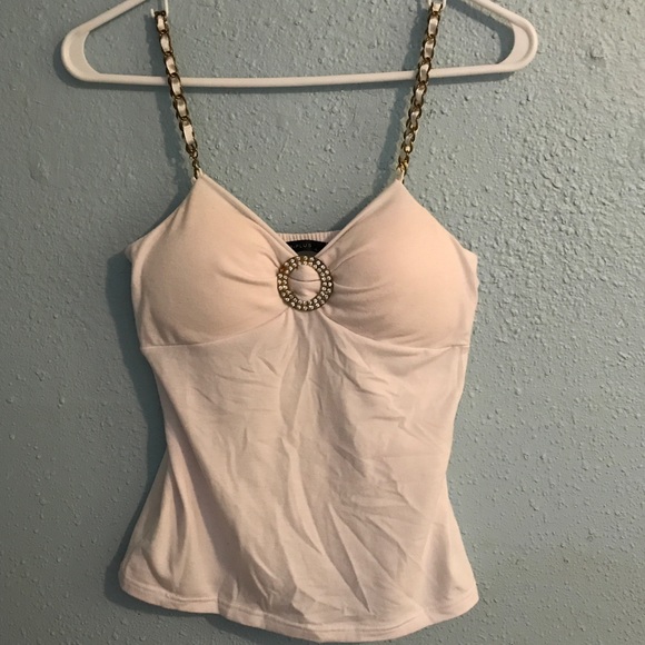 White bling bling sexy camisole - Picture 2 of 4