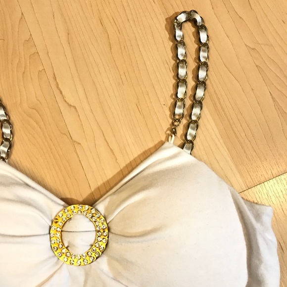 White bling bling sexy camisole - Picture 4 of 4