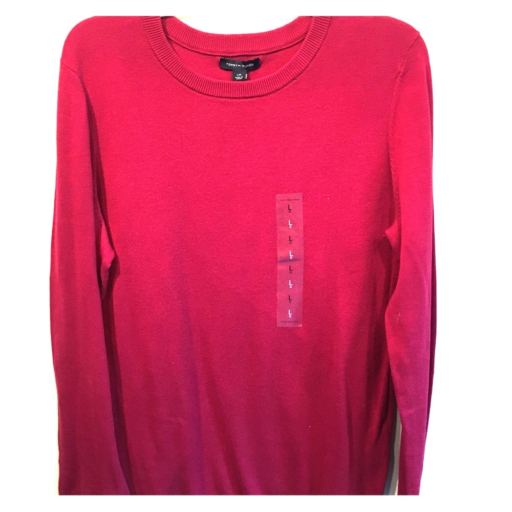 Plain red sweater