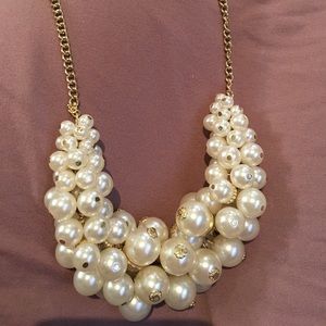 Faux pearl necklace