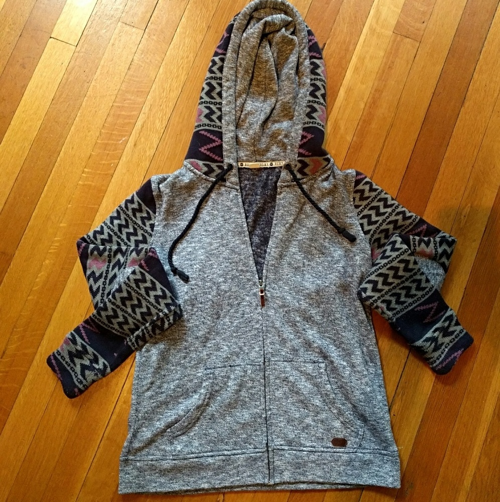 Roxy Zip Knitted Hoodie