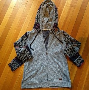Roxy Zip Knitted Hoodie