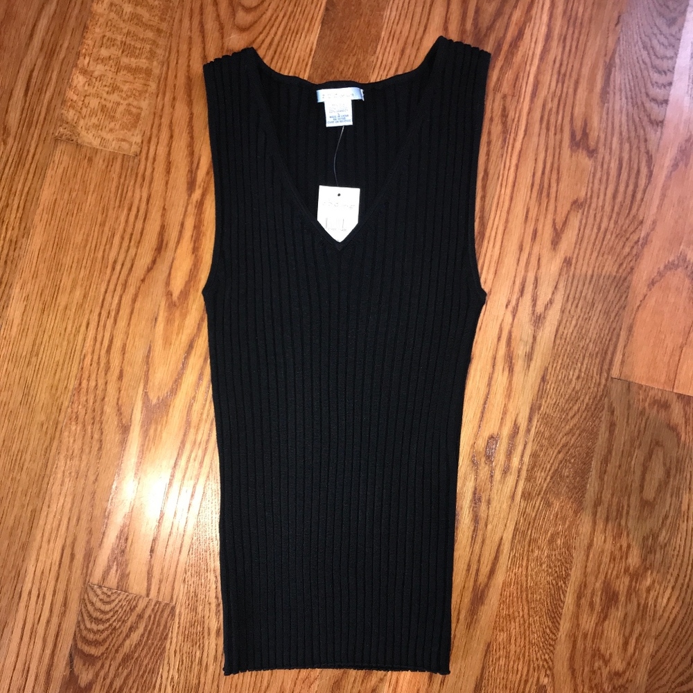 NWT! z.b.d. design black silk top