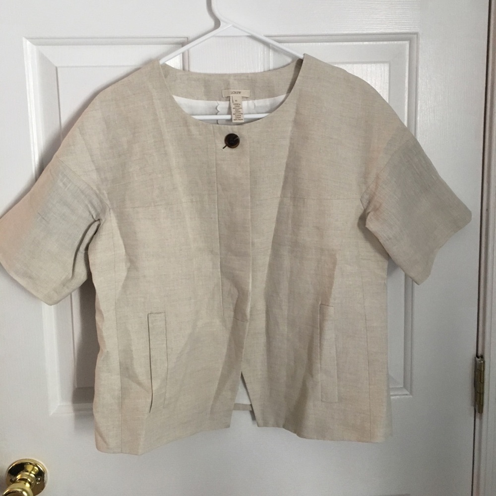 J Crew linen jacket