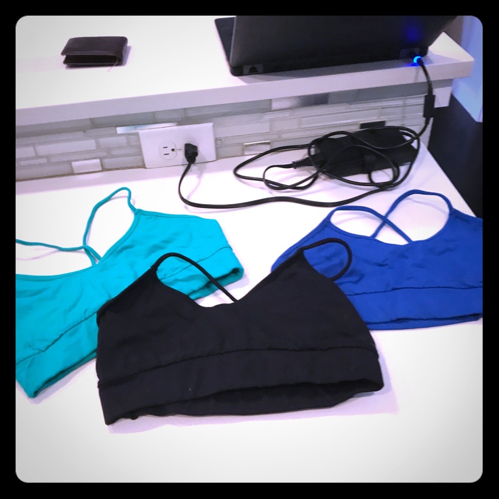 3 falbletics sports bras! Used once each