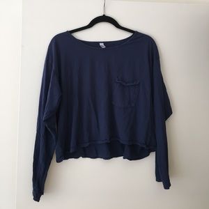 🌷AMERICAN APPAREL🌷 navy long sleeve tee