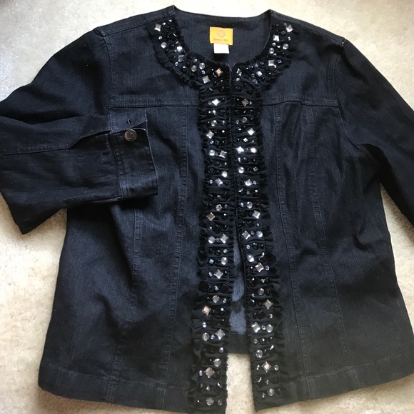 Black Jacket cotton stretch jacket - Picture 1 of 7