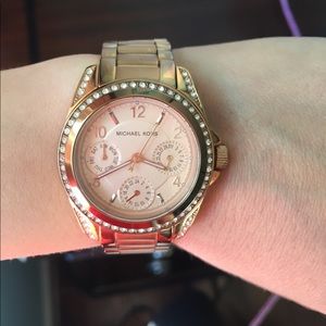Rose gold Michael Kors watch