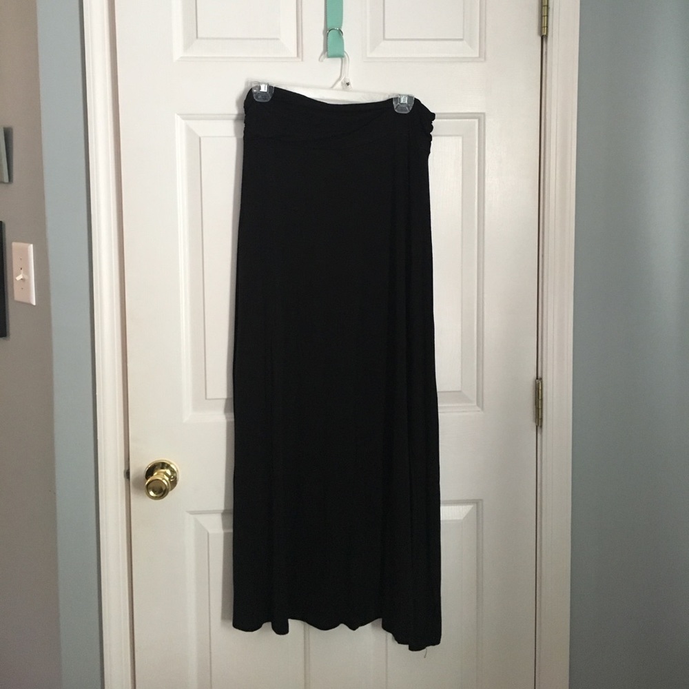 Black maxi skirt