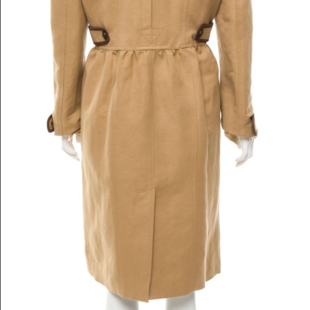 ❌SOLD❌ NWT Burberry Leather-Trimmed Coat - Picture 4 of 6