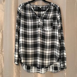 Plaid Long Sleeve Tunic
