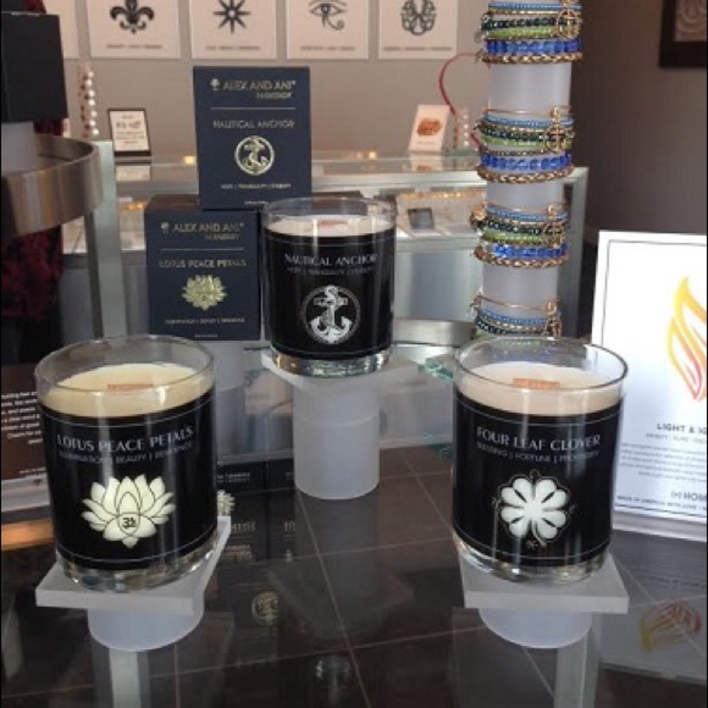 Alex and Ani candle Set