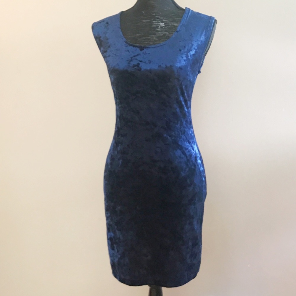 Forever 21 Velvet Bodycon Dress with Bow Detail