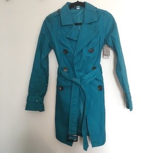 H&M Teal Blue Trenchcoat