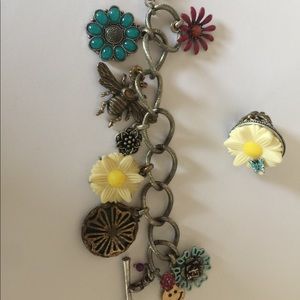 Lucky brand bracelet and ring.