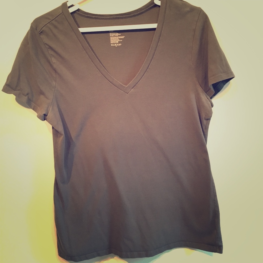 Gray v neck