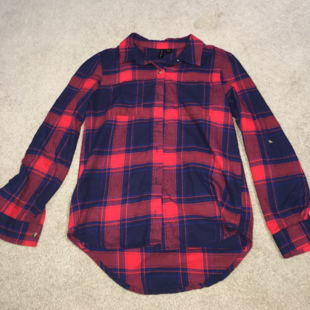 Super Cute Red and Blue Flannel!!