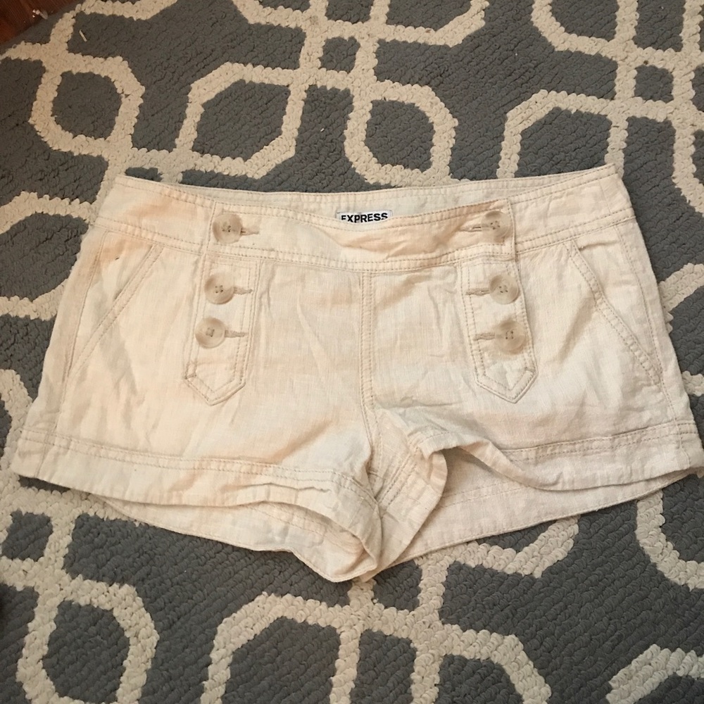 Khaki shorts from Express