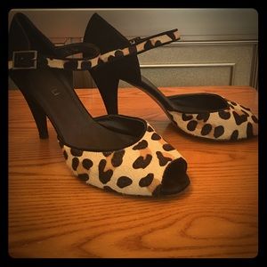 Leopard VANELi Peep-Toe Pumps, Size 11