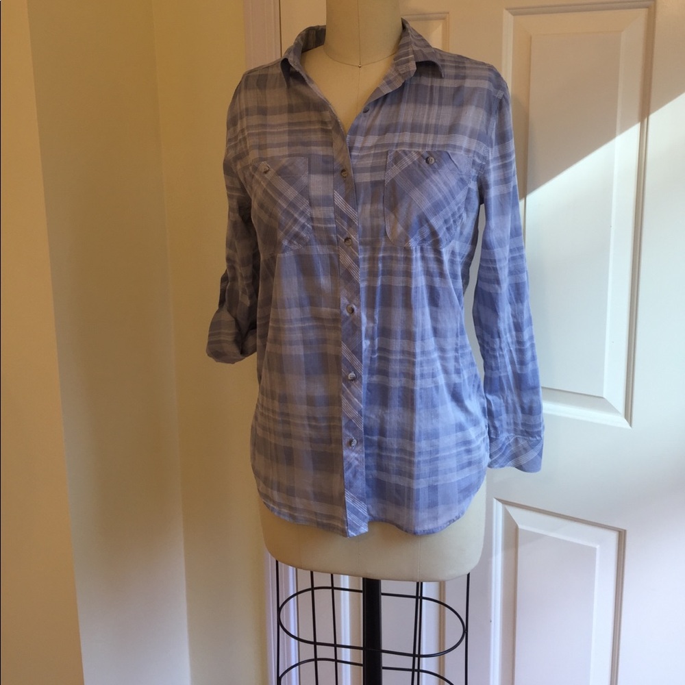 MiH Jeans plaid button-down shirt
