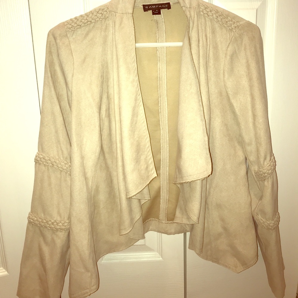Suede blazer jacket