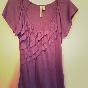 Purple v neck