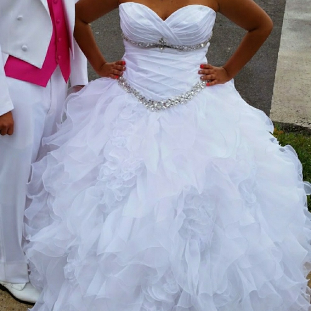 Alyce Party Dress White