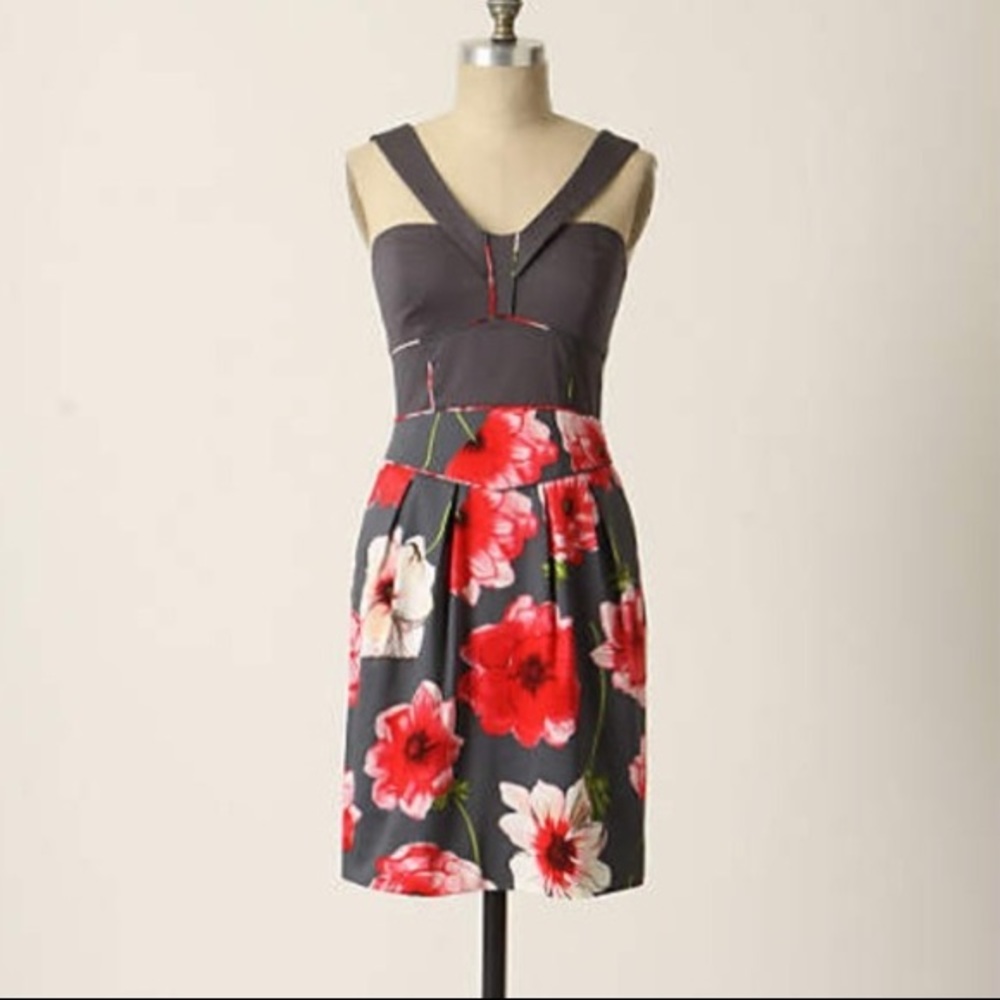 Floral Sine Hollyhock Dress