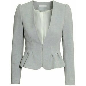 H&M Grey Peplum Blazer NWT Size 2