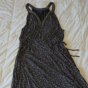 SOLD Lucky Brand Navy Embellished Neckline Dress