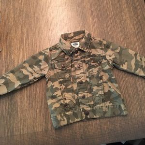 Boys camouflage jean jacket