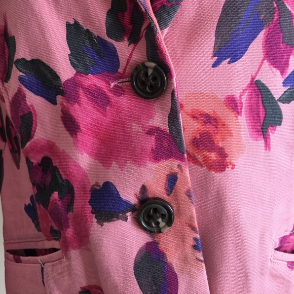 CAbi Pink Floral Rose Blazer Like New - Picture 5 of 8