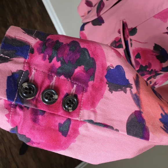 CAbi Pink Floral Rose Blazer Like New - Picture 6 of 8