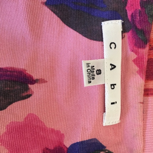 CAbi Pink Floral Rose Blazer Like New - Picture 7 of 8