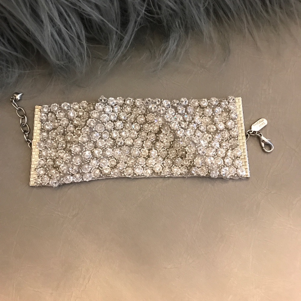 Thick Swarovski crystal bracelet