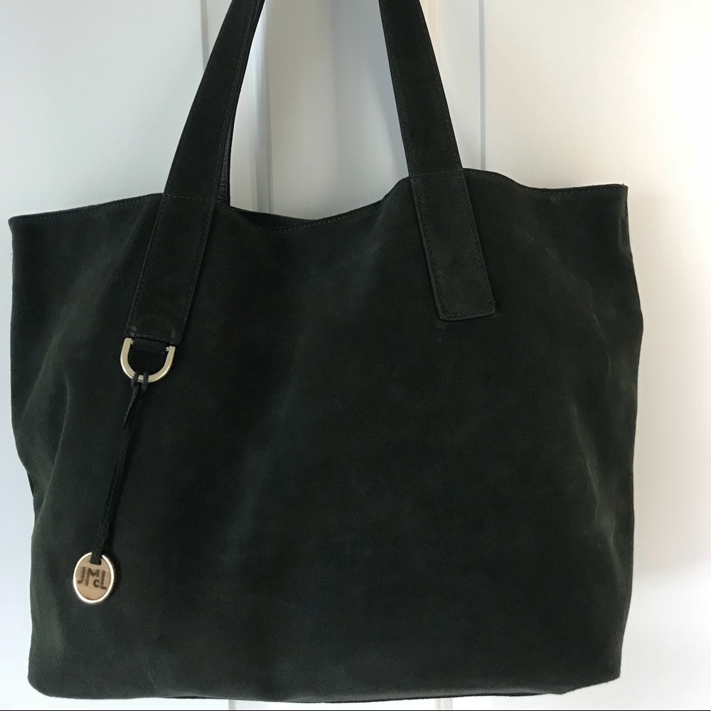 J.McLaughlin Vaughn Suede Tote Bag, NWT,Moss Green