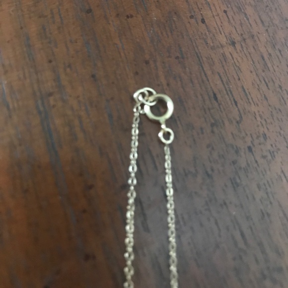 16 in delicate plated necklace with abalone clover - Picture 3 of 4