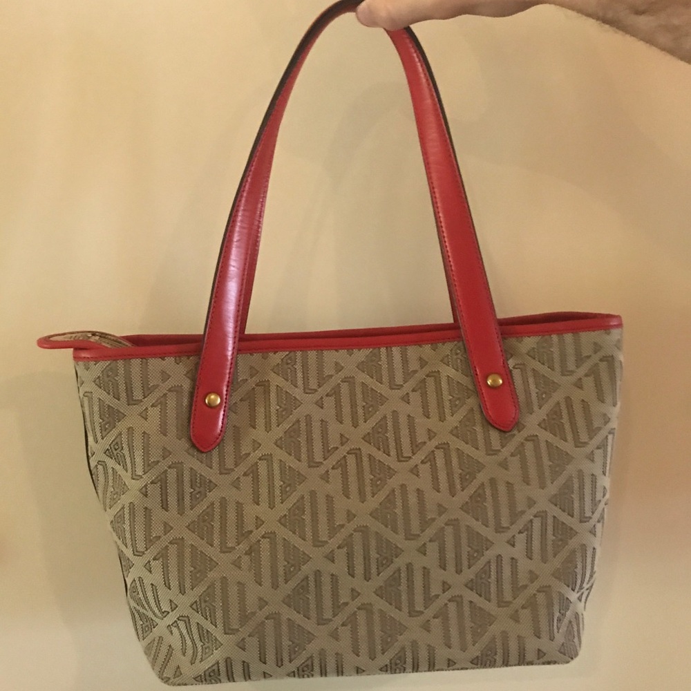 🔥Like new tan and pink purse!🔥