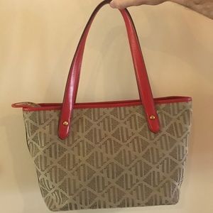 🔥Like new tan and pink purse!🔥